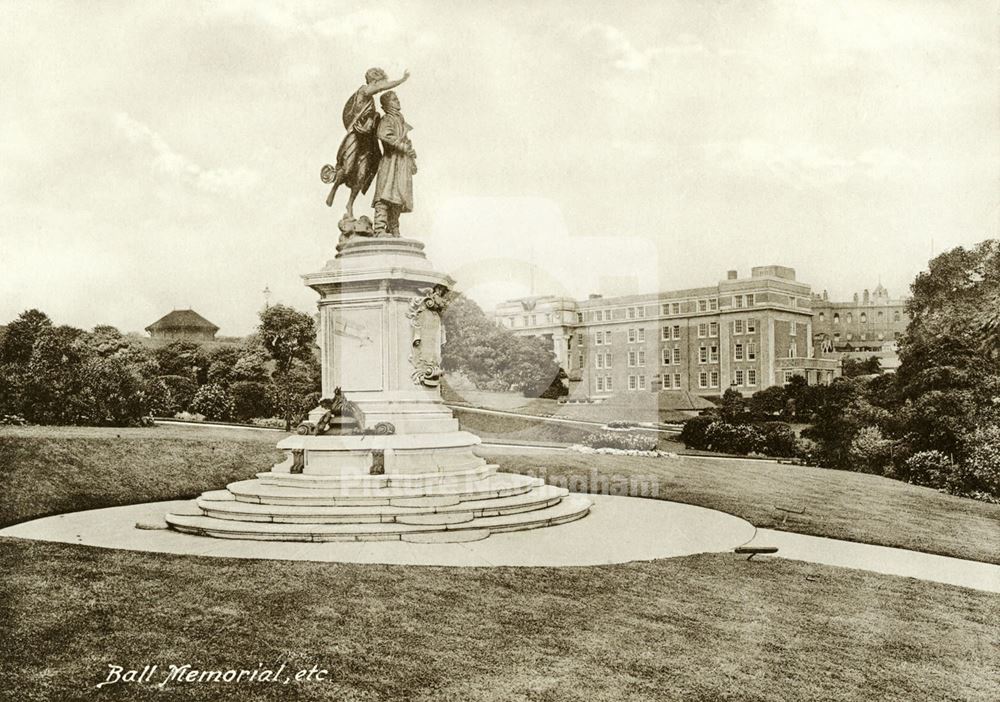 Nottingham Castle grounds, Albert Ball Statue 1925