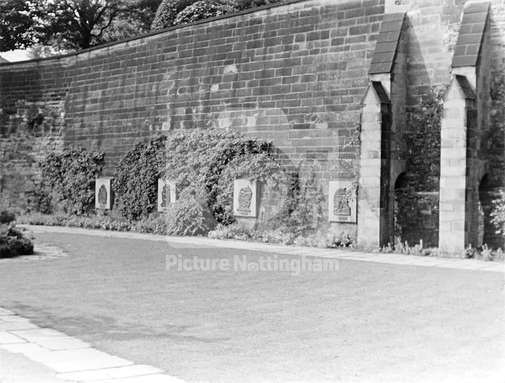 Nottingham Castle grounds, Robin Hood Garden 1958