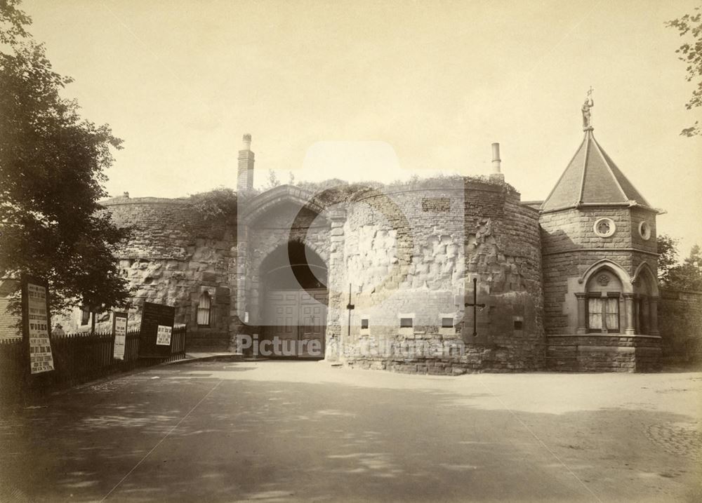 Nottingham Castle Lodge and Gateway c 1880