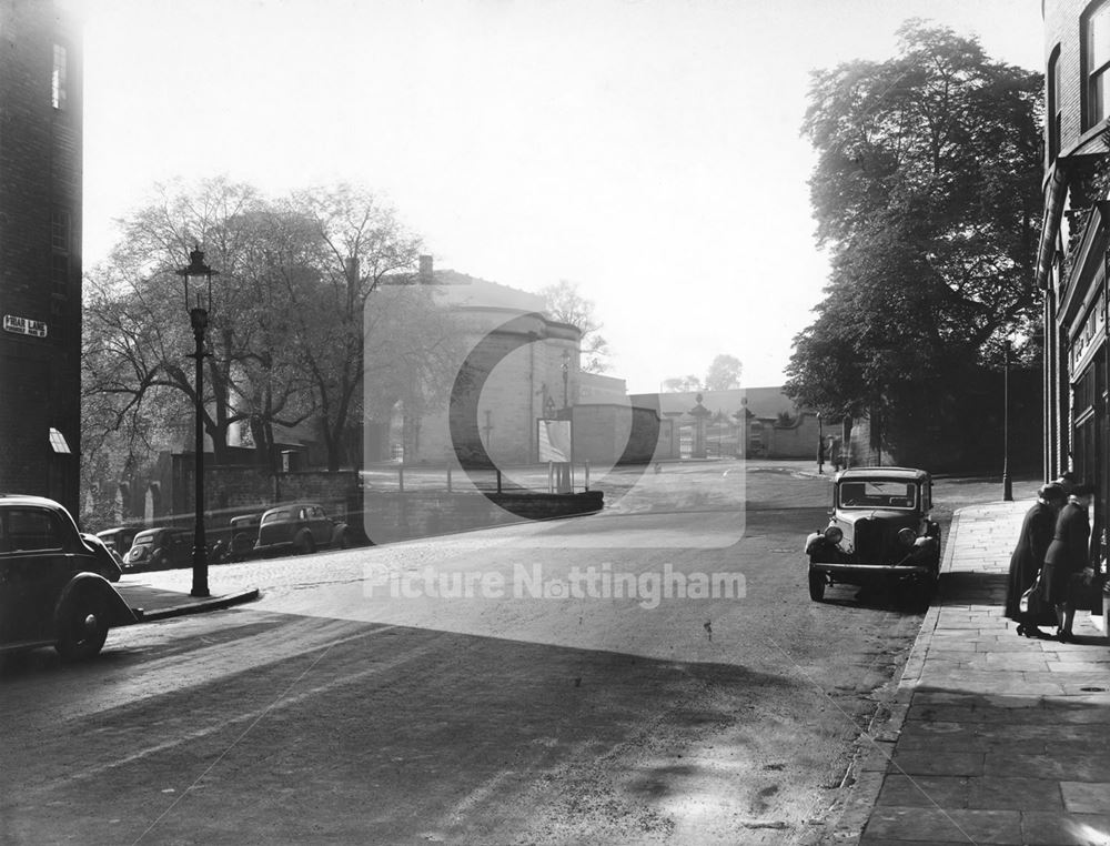 Nottingham Castle Gateway from Friar Lane c 1950