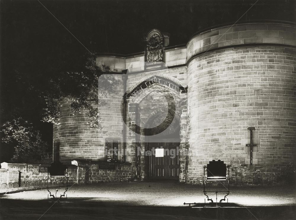 Nottingham Castle Lodge and Gateway 1935