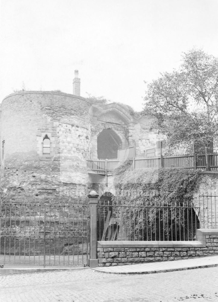 Nottingham Castle Gateway from Castle Road c 1900