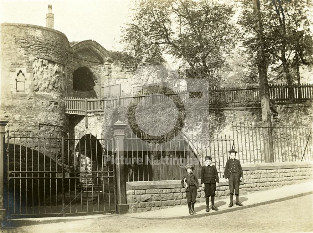 Nottingham Castle Gateway from Castle Road c 1900