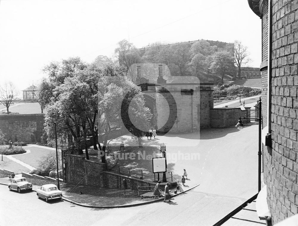 Nottingham Castle and Gateway, 1960