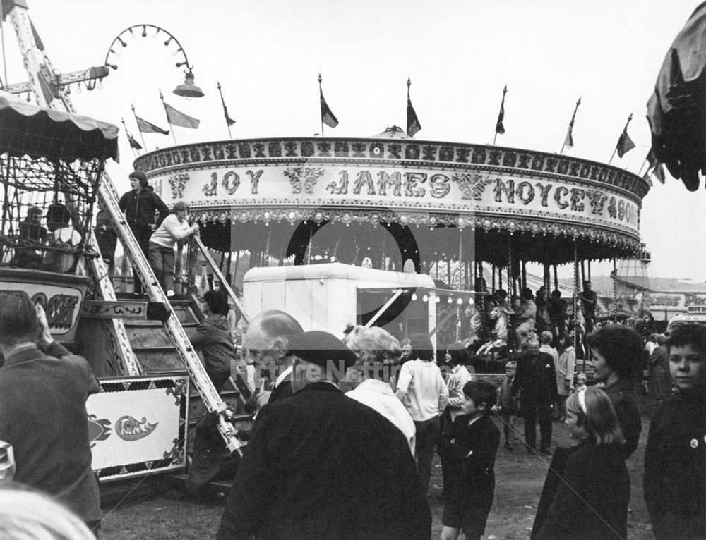 James Noyce's Galloping Horses Carousel ride, Goose Fair, Forest, 1968