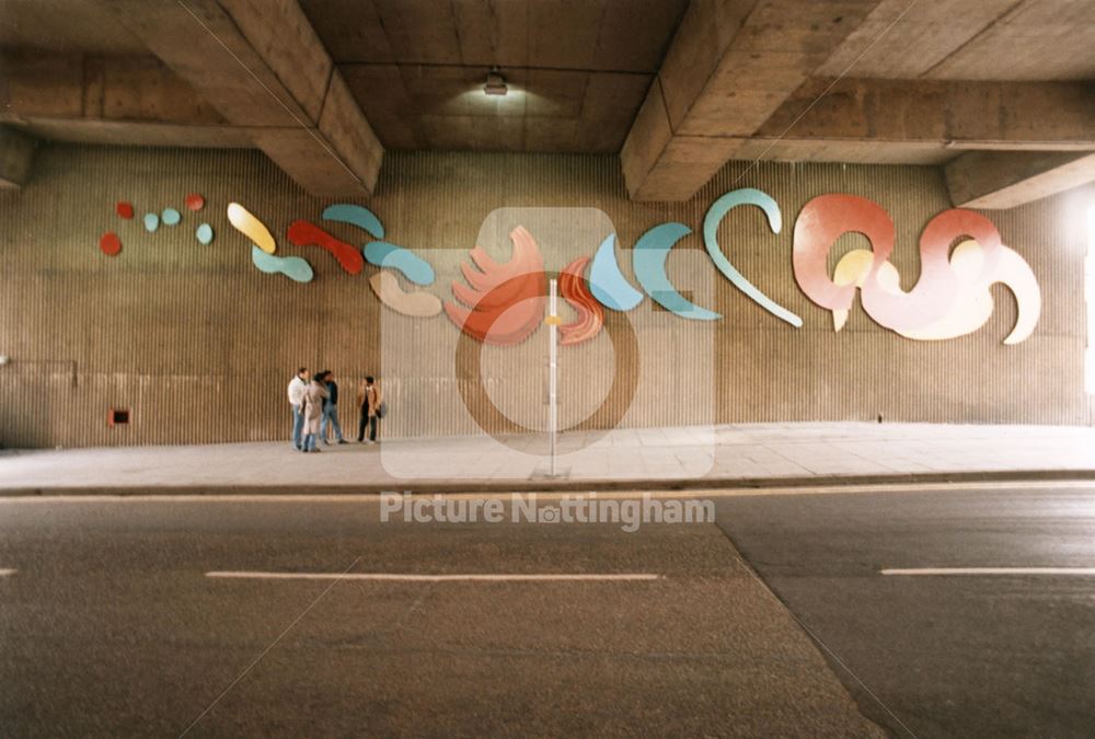 Maid Marian Way, Broadmarsh Centre, Nottingham, 1987