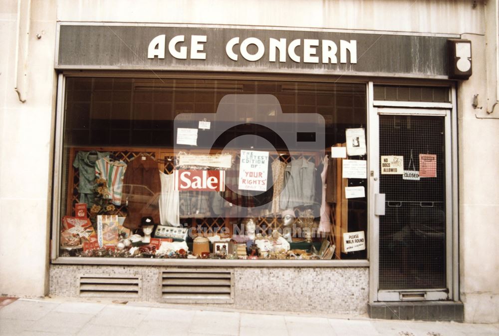 Age Concern shop, Chapel Bar, 1985