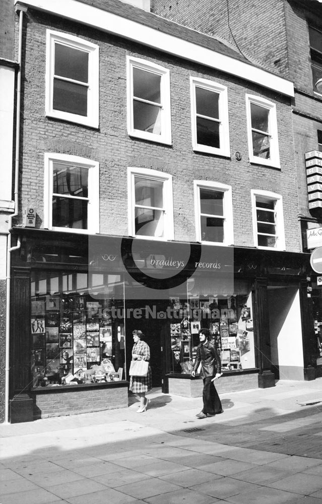 Bradleys Records, Clumber Street 1975