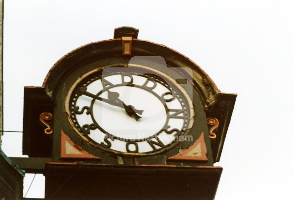 Staddon and Sons' Clock, Radford Road, Hyson Green