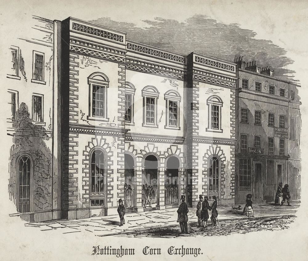 Corn Exchange, Thurland Street, c 1850