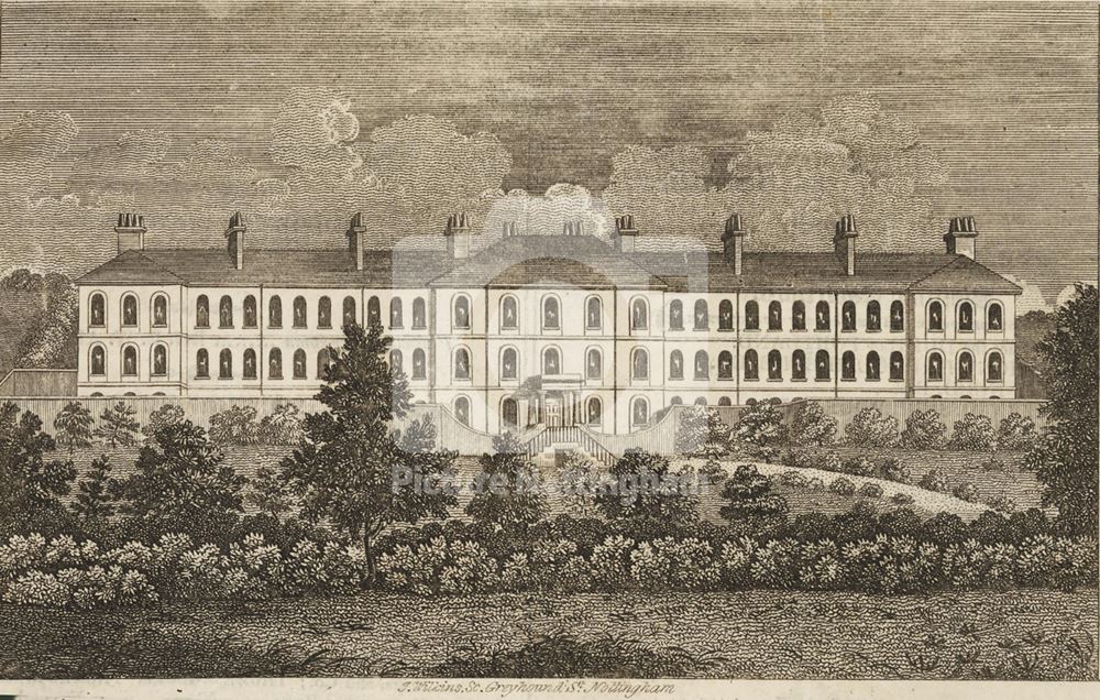 'The General Lunatic Asylum', Carlton Road, Sneinton, Nottingham, c 1818