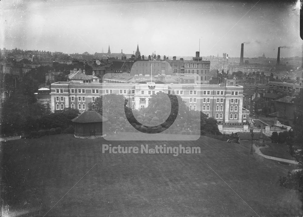 Nurses Home, viewed from the Castle Grounds, General Hospital, 1923