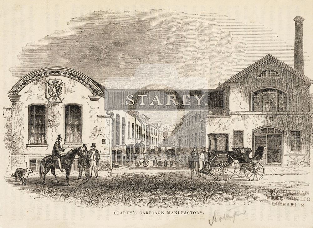 'Starey's Carriage Manufactory' c 1850's?