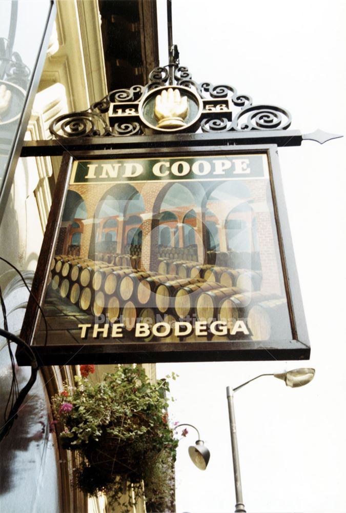 The Bodega bar and restaurant - pub sign