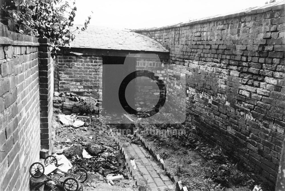 Canning Terrace - yard 1977