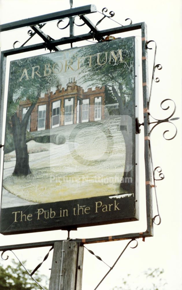 The Arboretum public house - sign