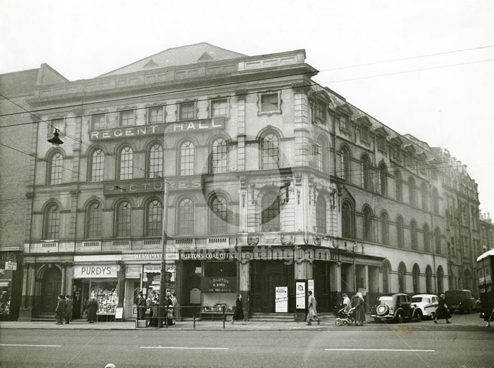 Regent Hall Cinema, Milton Street, Nottingham, c 1950s