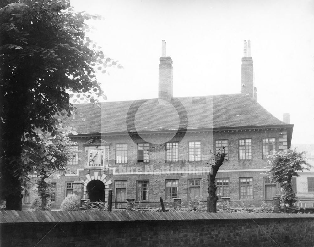 Collins Almshouses, Friar Lane, 1955