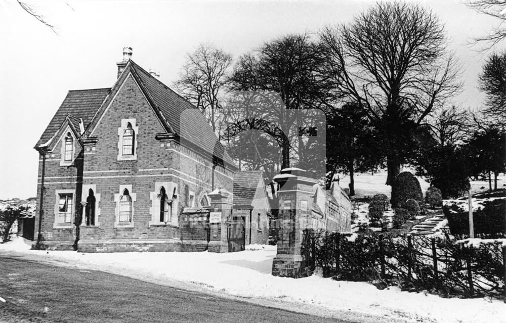 Hine Lodge at the entrance to Coppice Hospital, now renamed Hine Hall, Ransom Road, St Anns