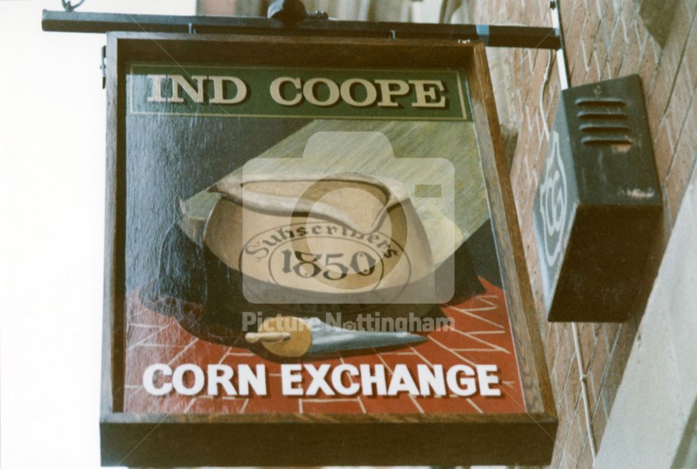 The Corn Exchange public house sign