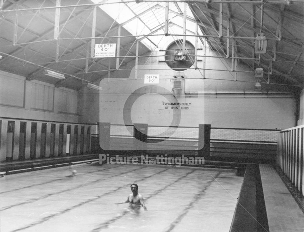 Small Swimming Baths, Victoria Baths, Gedling Street, Sneinton, Nottingham, 1973