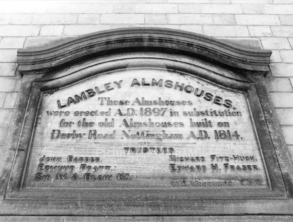 Lambley Almshouses, Woodborough Road, Alexandra Park, 1974