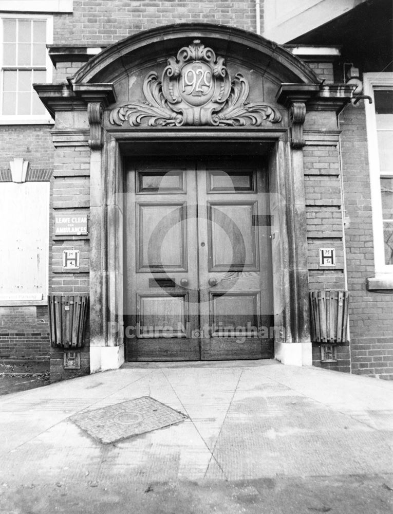 Nottingham Hospital for Women, Peel Street, 1982