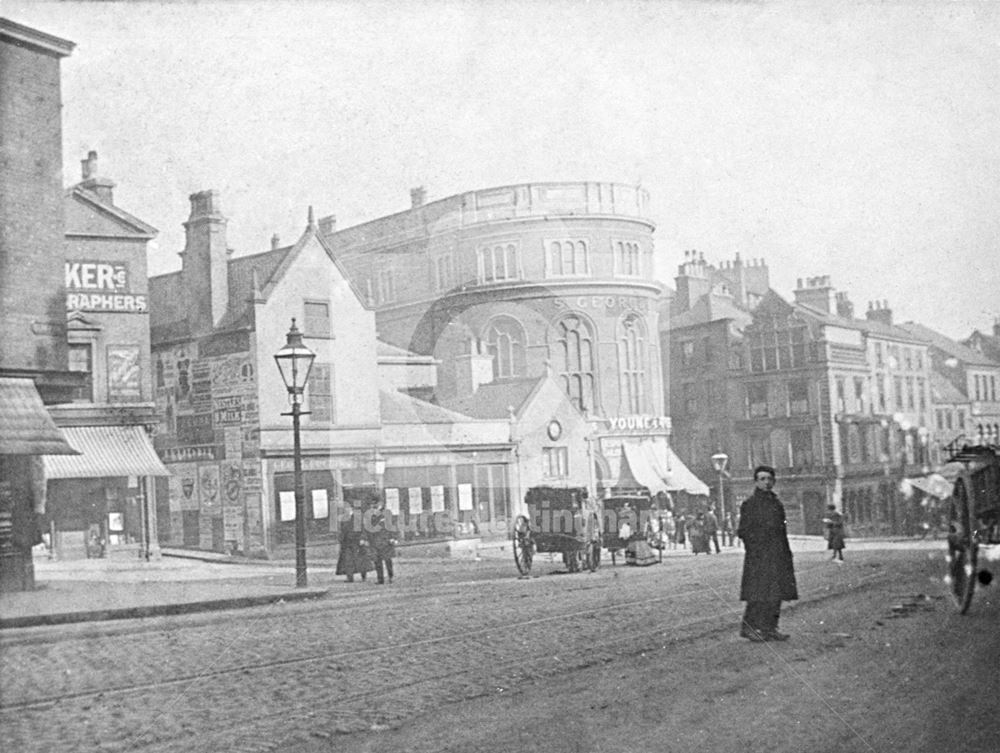 St George's Hall, from Derby Road, c 1895