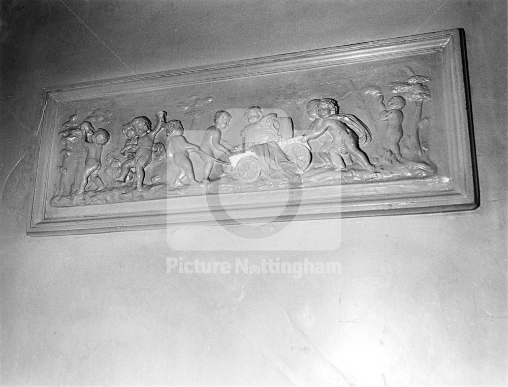 Interior frieze, Harley's Vaults, 4 Pepper Street, 1960