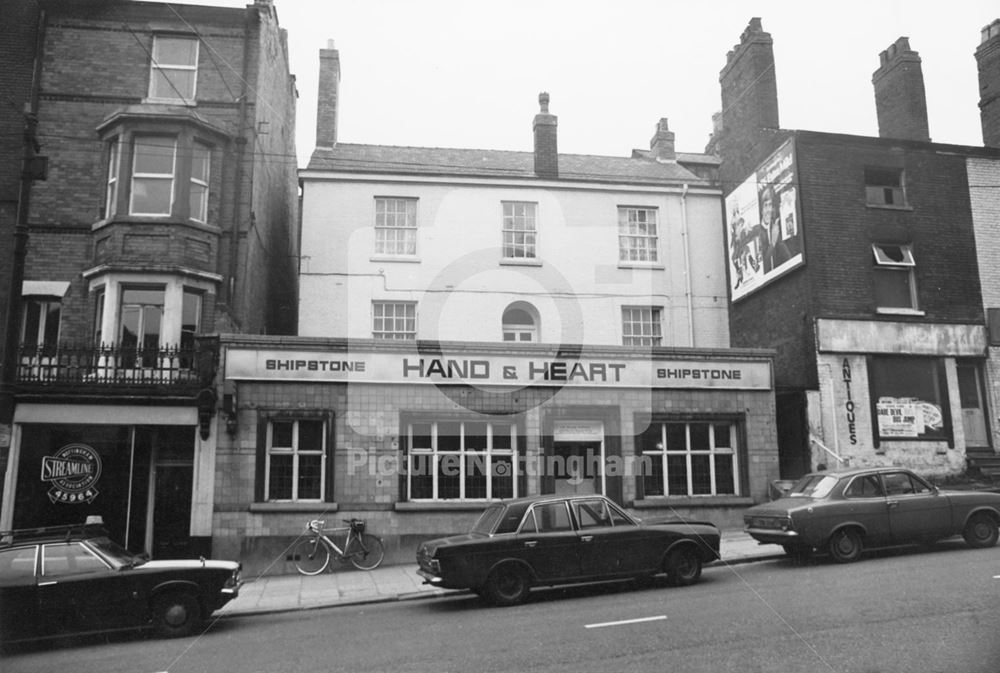 Hand and Heart public house, Derby Road, 1977