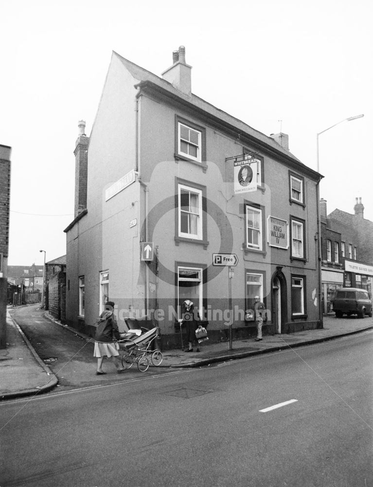 King William IV inn, Main Street, Bulwell, 1979