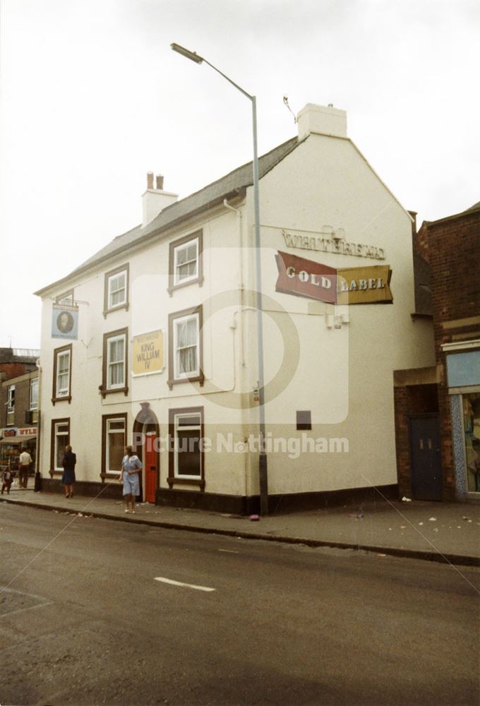 King William IV inn, Main Street, Bulwell, 1983