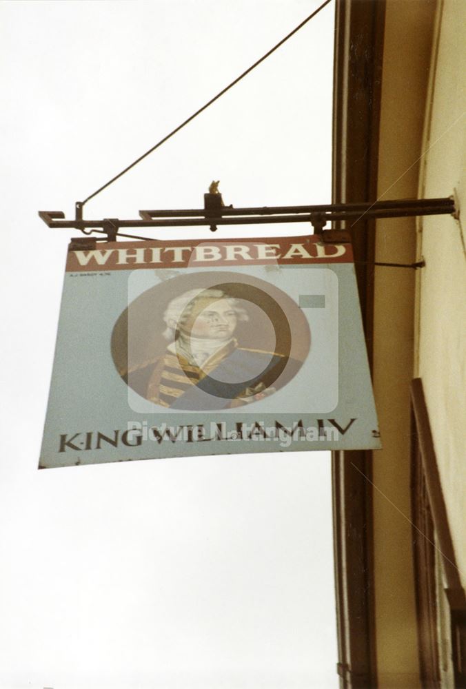 King William IV inn, Main Street, Bulwell, 1983