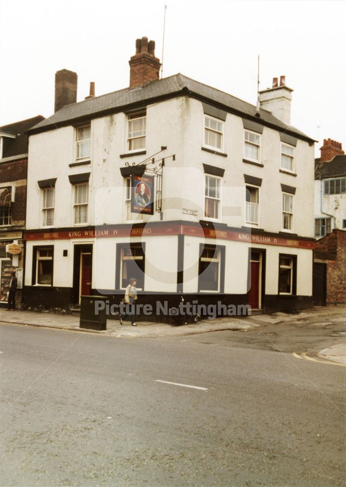 King William IV public house, Manvers Street, Sneinton, 1983