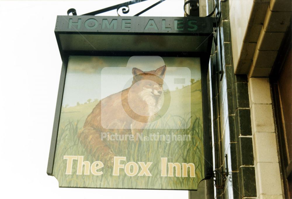 'The Fox Inn' public house - sign