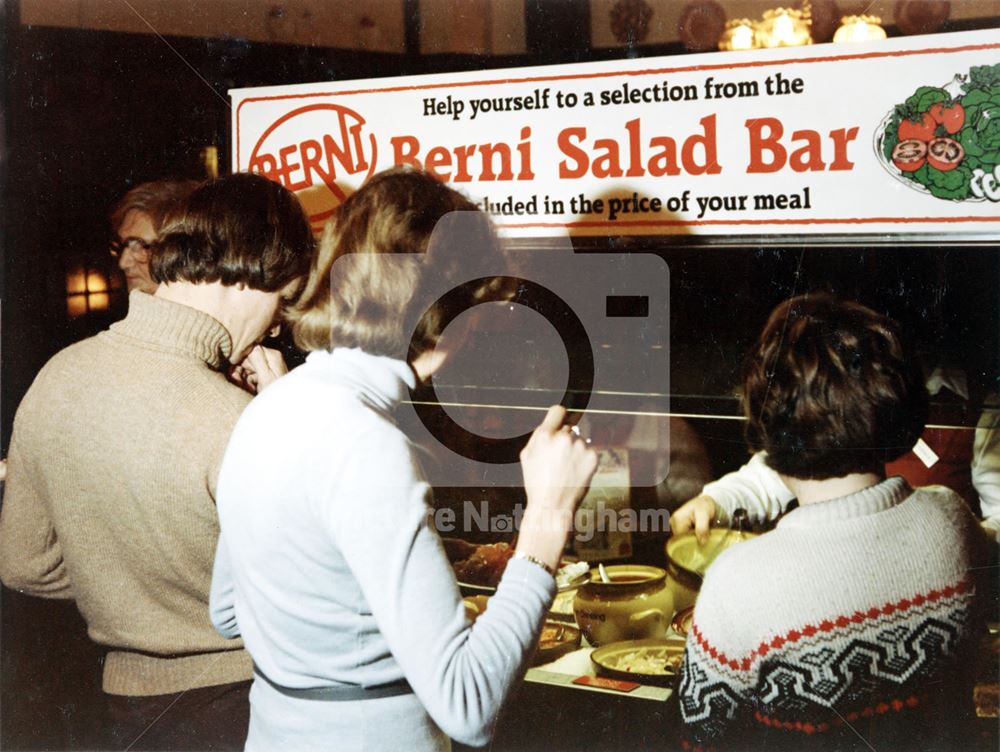 The Flying Horse Hotel, Interior, Restaurant salad bar