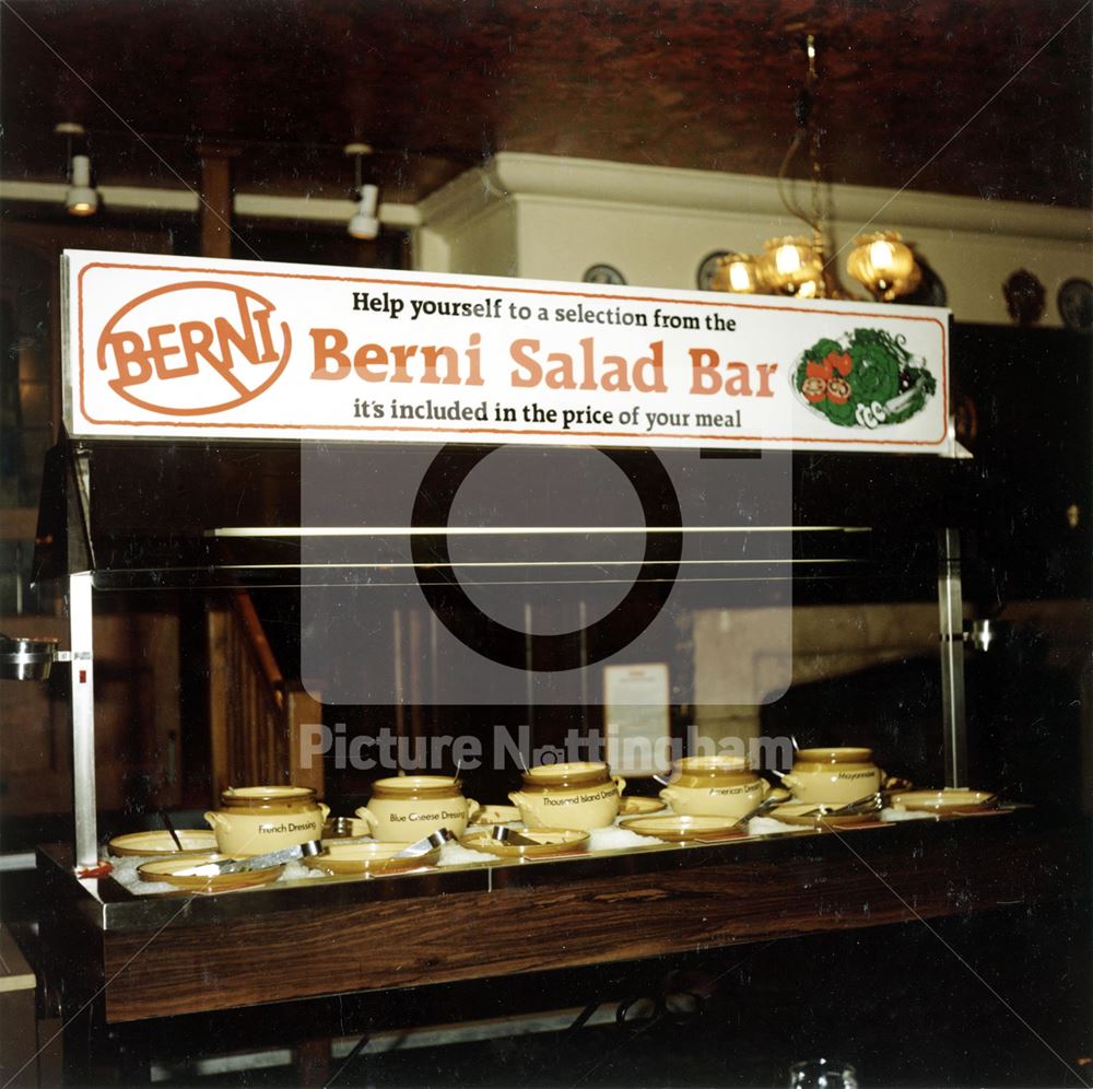 The Flying Horse Hotel, Interior, Restaurant salad bar