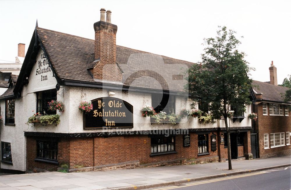 The Old Salutation Inn, Maid Marian Way, Nottingham, 1995