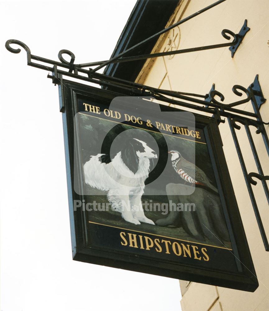 The Old Dog and Partridge Public House - sign