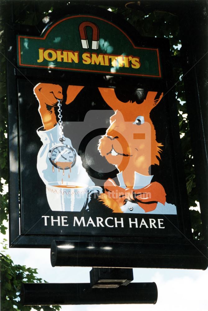 The March Hare Public House - sign