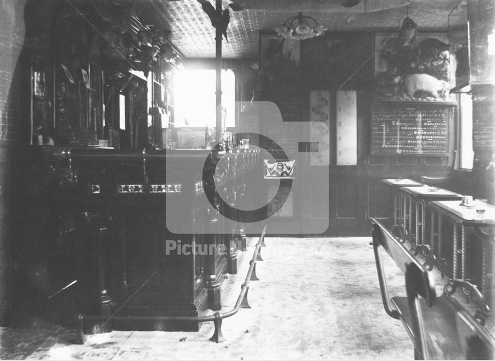 Interior of The Sir Colin Campbell Public House, Robin Hood Street, Sneinton, Nottingham,  c 1900s