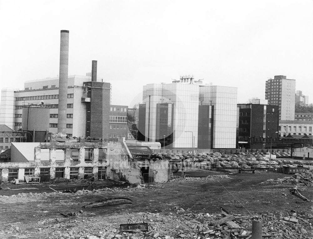 Boots the Chemist research building, from Island Street