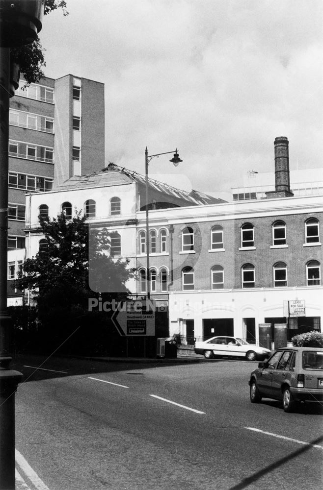 Junction of Maid Marian Way and Friar Lane looking North towards St James Street, Nottingham, 1997