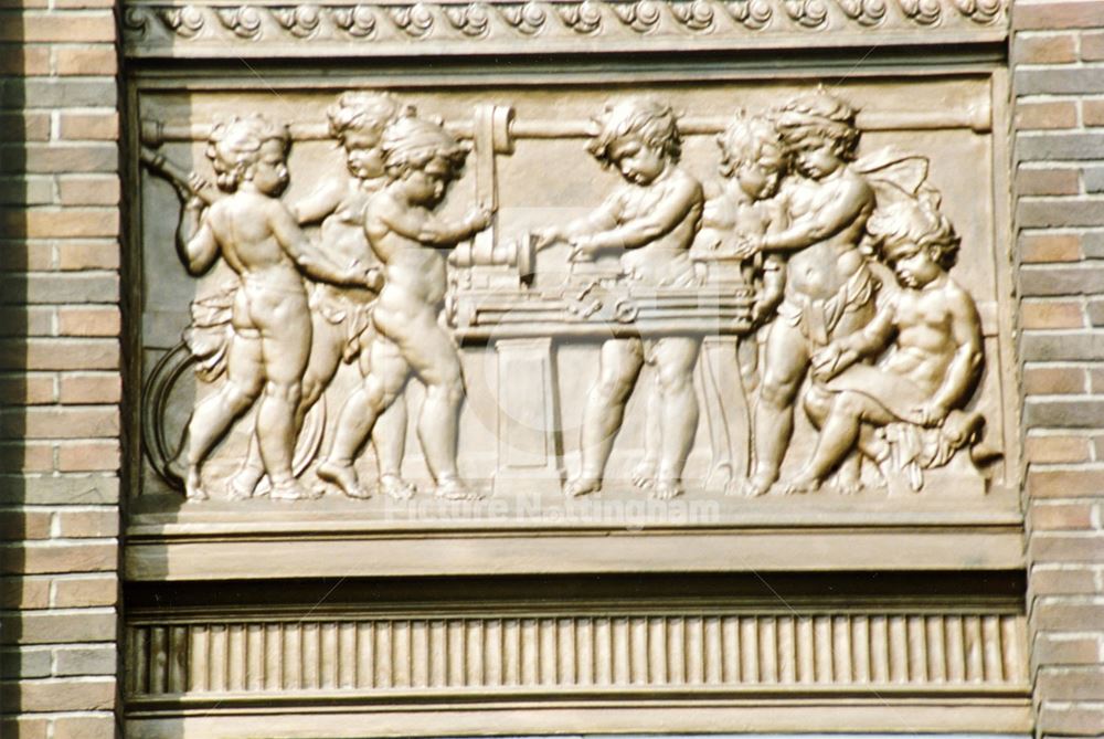 Raleigh Cycle Company building - relief