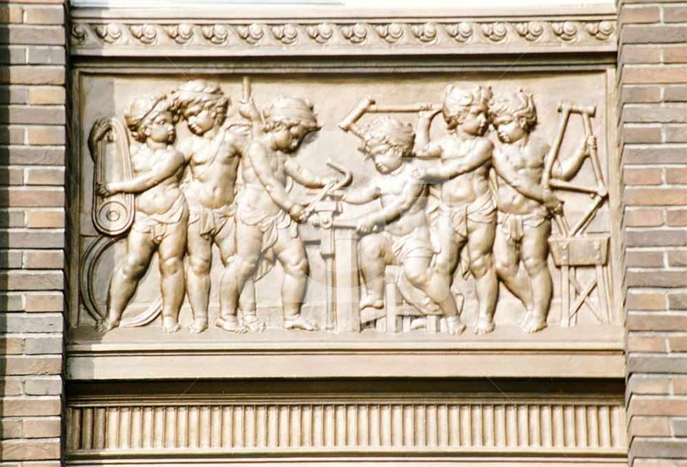 Raleigh Cycle Company building - relief