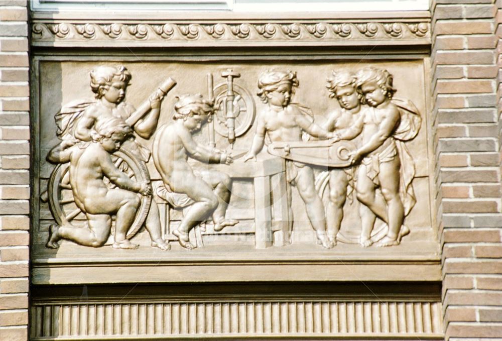 Raleigh Cycle Company building - relief