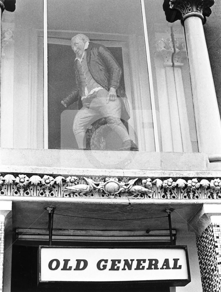 The Old General Public House - sign and statue