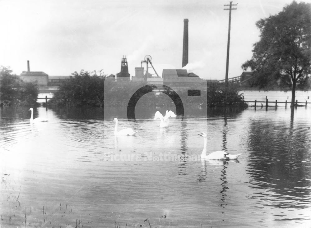 The Floods of 1912, Clifton Colliery , Nottingham