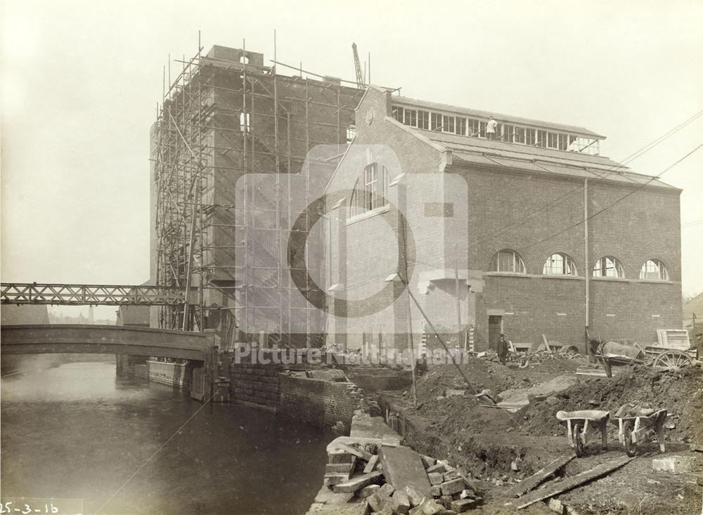 Construction of a Boots the Chemist Island Street factory 1916