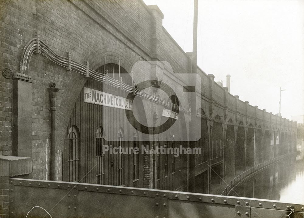 Railway arches opposite Boots the Chemist Island Street factory 1916